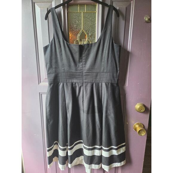 Lauren By  Ralph Lauren Midi Dress Black and White Plus Size 16 With Stretch! - Picture 3 of 6